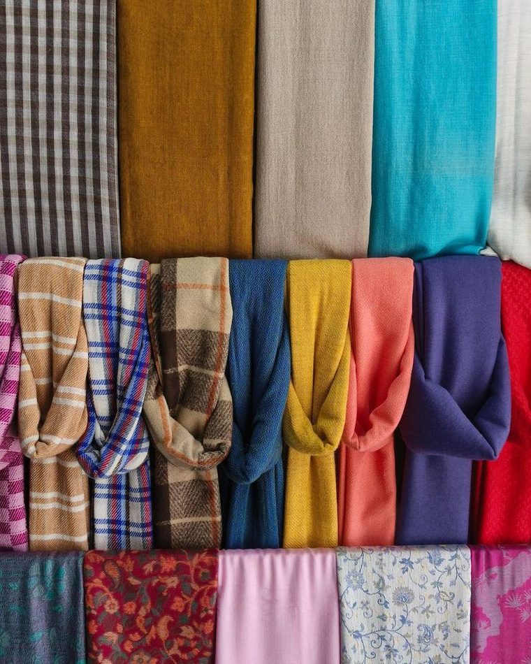Hijab scarves and stoles in a range of colours